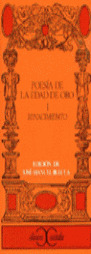 POESIA EDAD ORO, I. RENACIMIENTO