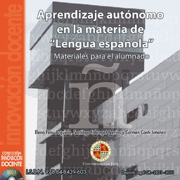 APRENDIZAJE AUTÓNOMO EN LA MATERIA DE 