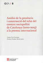 ANALISI DE LA PRESENCIA I CONSTRUCCIO DEL RELAT DEL CONTEXT SOCIOPOLITIC DE CATA
