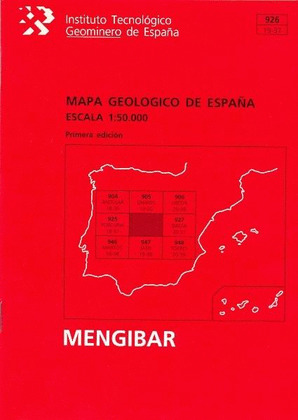 MAPA GEOLOGICO DE ESPAÑA, ESCALA 1:50.000, MENGIBAR
