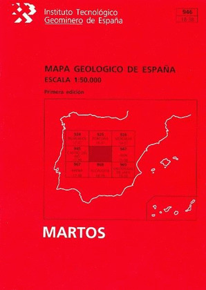 MAPA GEOLOGICO DE ESPAÑA, ESCALA 1:50.000, MARTOS
