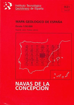 MAPA GEOLOGICO ESPAÑA, ESCALA 1:50.000, N. 921 NAVAS DE LA CONCEPCION