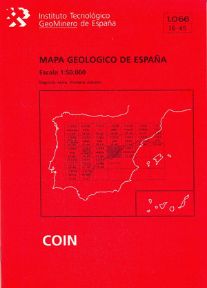 MAPA GEOLOGICO DE ESPAÑA, ESCALA 1:50.000, N. 1066 COIN