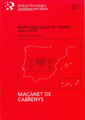 MAPA GEOLOGICO DE ESPAÑA, E 1:50.000 Y MEMORIA