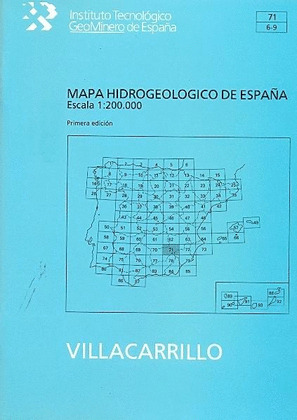 MAPA HIDROGEOLOGICO DE ESPAÑA, E 1:200.000 Y MEMORIA DE VILLACARRILLO