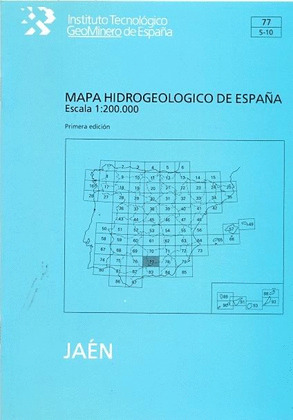 MAPA HIDROGEOLOGICO DE ESPAÑA, ESCALA 1:200.000. HOJA Y MEMORIA DE JAEN