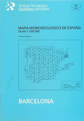 MAPA HIDROGEOLOGICO DE ESPAÑA, ESCALA 1:200.000. HOJA Y MEMORIA DE BARCELONA