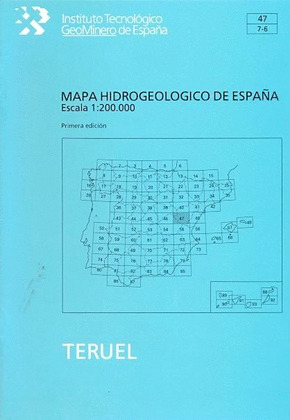 MAPA HIDROGEOLOGICO DE ESPAÑA, ESCALA 1:200.000. HOJA Y MEMORIA DE TERUEL