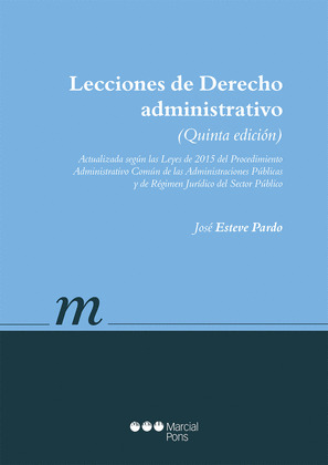 LECCIONES DE DERECHO ADMINISTRATIVO (5ª ED).
