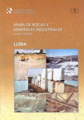 MAPA DE ROCAS Y MINERALES INDUSTRIALES, ESCALA 1:200.000