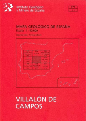 VILLALÓN DE CAMPOS, 272: MAPA GEOLÓGICO DE ESPAÑA ESCALA 1:50.000