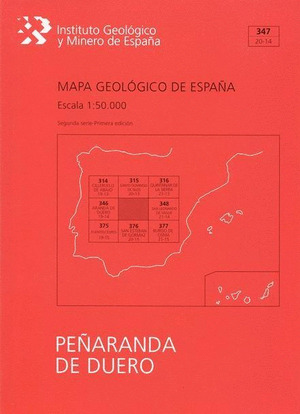 MAPA GEOLOGICO DE ESPAÑA, E 1:50.000. HOJA 347, PEÑARANDA DE DUERO