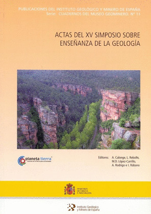 ACTAS DEL XV SIMPOSIO SOBRE ENSEÑANZA DE LA GEOLOGÍA