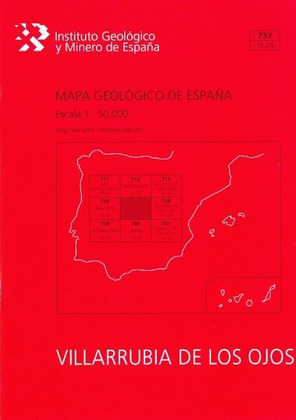 VILLARRUBIA DE LOS OJOS, 737 : MAPA GEOLÓGICO DE ESPAÑA ESCALA 1:50.000