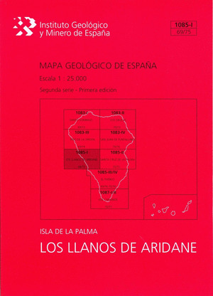 MAPA GEOLOGICO DE ESPAÑA ESCALA 1:25.000. HOJA 1085-I (69/75), LOS LLANOS DE ARI