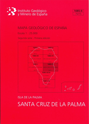 MAPA GEOLOGICO DE ESPAÑA ESCALA 1:25.000. HOJA 1085-II (70/75), SANTA CRUZ DE LA
