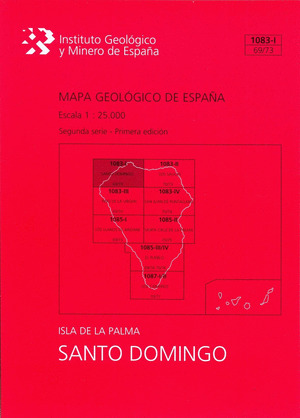MAPA GEOLOGICO DE ESPAÑA ESCALA 1:25.000. HOJA 1083-I (69/73), SANTO DOMINGO