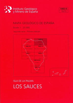 MAPA GEOLOGICO DE ESPAÑA ESCALA 1:25.000. HOJA 1083-II (70/73), LOS SAUCES