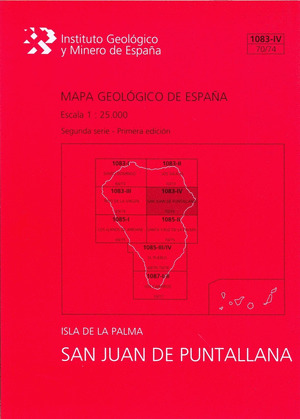 MAPA GEOLOGICO DE ESPAÑA ESCALA 1:25.000. HOJA 1083-IV (70/74), SAN JUAN DE PUNT