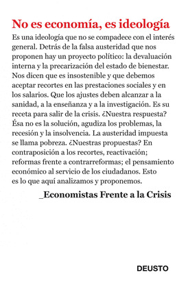 NO ES ECONOMIA, ES IDEOLOGIA