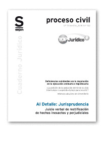 JUICIO VERBAL DE RECTIFICACION DE HECHOS INEXACTOS Y PERJUDICIALES