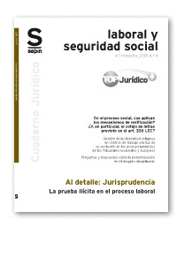 LA PRUEBA ILICITA EN EL PROCESO LABORAL