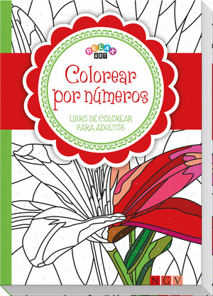 COLOREAR POR NUMEROS. ROJO (RELAX ART)