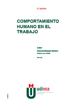 COMPORTAMIENTO HUMANO EN EL TRABAJO