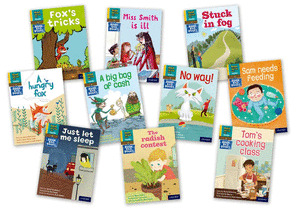 READ WRITE INC. PHONICS BOOK BAG BOOKS: YELLOW SET 5 STORYBOOKS MIXED PACK OF 10