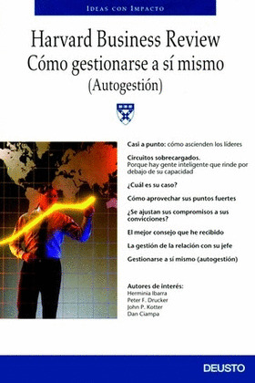 COMO GESTIONARSE A SI MISMO