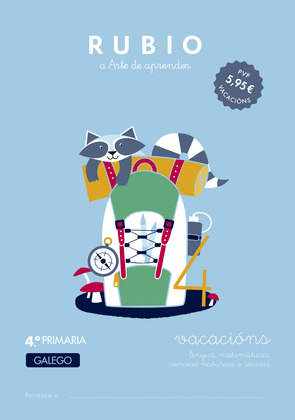 VACACIONS RUBIO 4º PRIMARIA (GALEGO)