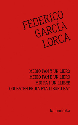 MEDIO PAN Y UN LIBRO (EDICIÓN PLURILINGÜE CASTELLANO - GALLEGO - CATALÁN - EUSKERA)