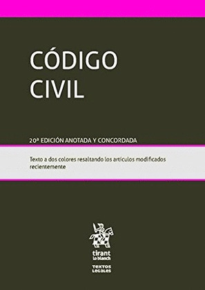 CODIGO CIVIL 20ª EDICION 2016