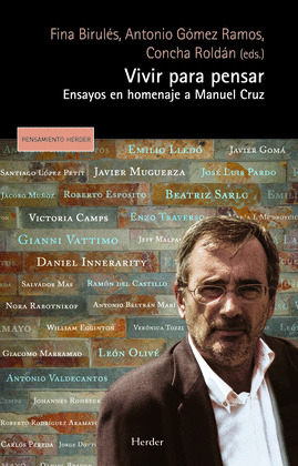 VIVIR PARA PENSAR