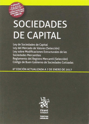 SOCIEDADES DE CAPITAL 6ª EDICION 2017