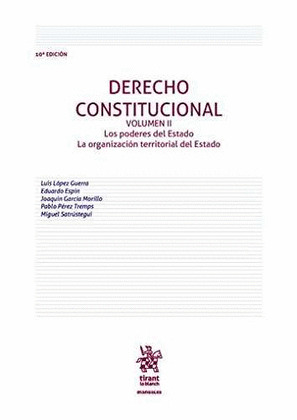 DERECHO CONSTITUCIONAL VOLUMEN II 10ª EDICION 2016