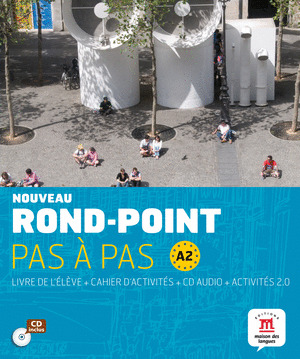 NOUVEAU ROND-POINT PAS A PAS A-2 LIVRE +CAHIER+ CD AUDIO