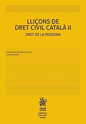LLIÇONS DE DRET CIVIL CATALA II DRET DE LA PERSONA