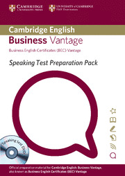 SPEAKING TEST PREPARATION PACK FOR BEC VANTAGE + DVD
