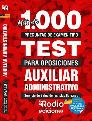 AUXILIAR ADMINISTRATIVO DEL SERVICIO DE SALUD DE LAS ISLAS BALEARES. MAS DE 1.00