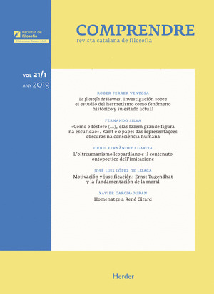 COMPRENDRE VOL. 21/1 2019