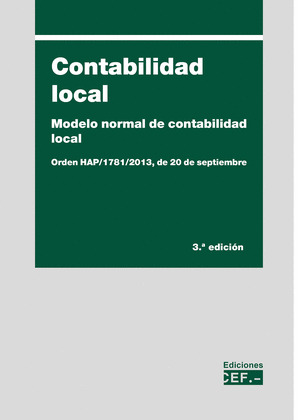 CONTABILIDAD LOCAL. MODELO NORMAL DE CONTABILIDAD LOCAL