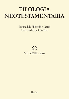 FILOLOGIA NEOTESTAMENTARIA Nº 52 VOL XXX - II - 2019