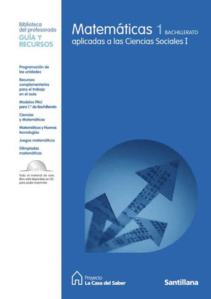 GUIA RECURSOS. MATEMATICAS 1 APLICADAS A LAS CIENCIAS SOCIALES BACHILLERATO