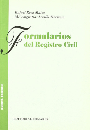 FORMULARIOS DEL REGISTRO CIVIL