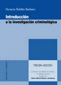 INRODUCCIÓN A LA INVESTIGACIÓN CRIMINOLÓGICA