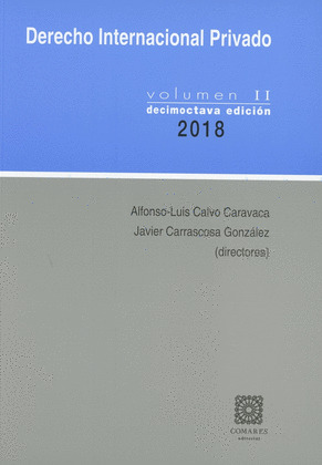 DERECHO INTERNACIONAL PRIVADO - VOLUMEN II