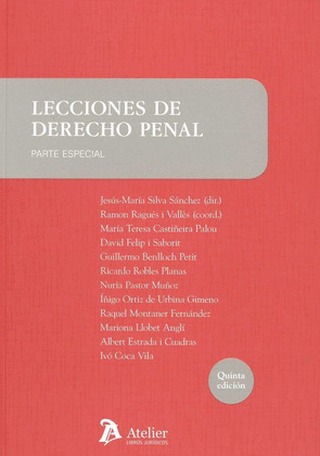 LECCIONES DE DERECHO PENAL. PARTE ESPECIAL. 5ª EDICION