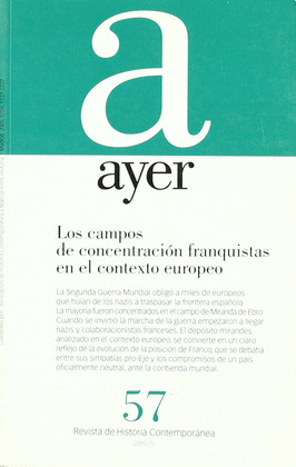 CAMPOS DE CONCENTRACION FRANQUISTAS EN EL CONTEXTO EUROPEO, LOS