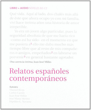 RELATOS ESPAÑOLES CONT+CD